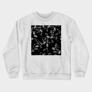 Gummies Pattern Wallpaper BW Crewneck Sweatshirt